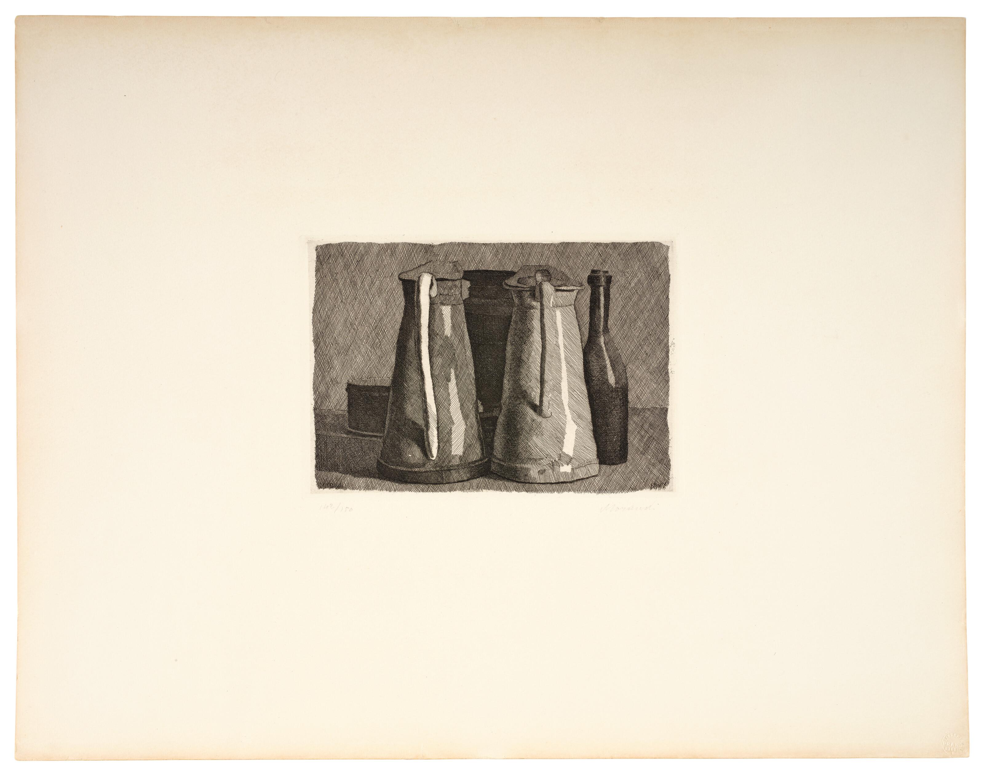 Giorgio Morandi - Natura morta con cinque oggetti
