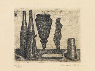 Giorgio Morandi - Natura morta con la statuina