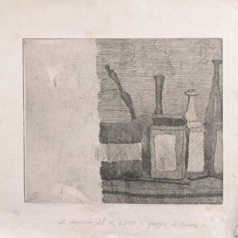 Giorgio Morandi - Natura Morta Con Scatole E Bottiglie