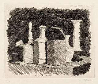 Giorgio Morandi - Natura morta con sei oggetti