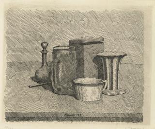 Giorgio Morandi - Natura morta con tazzina e caraffa