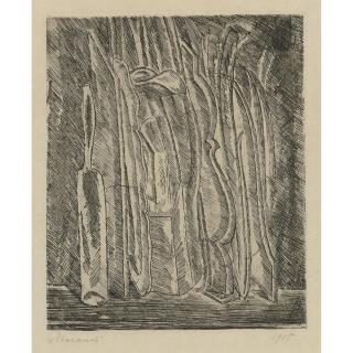 Giorgio Morandi - Natura Morte Con Bottiglie E Brocca (Vitali 3)