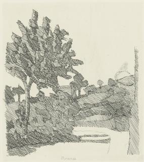 Giorgio Morandi - Paesaggio Di Grizzana (Vitali 95)