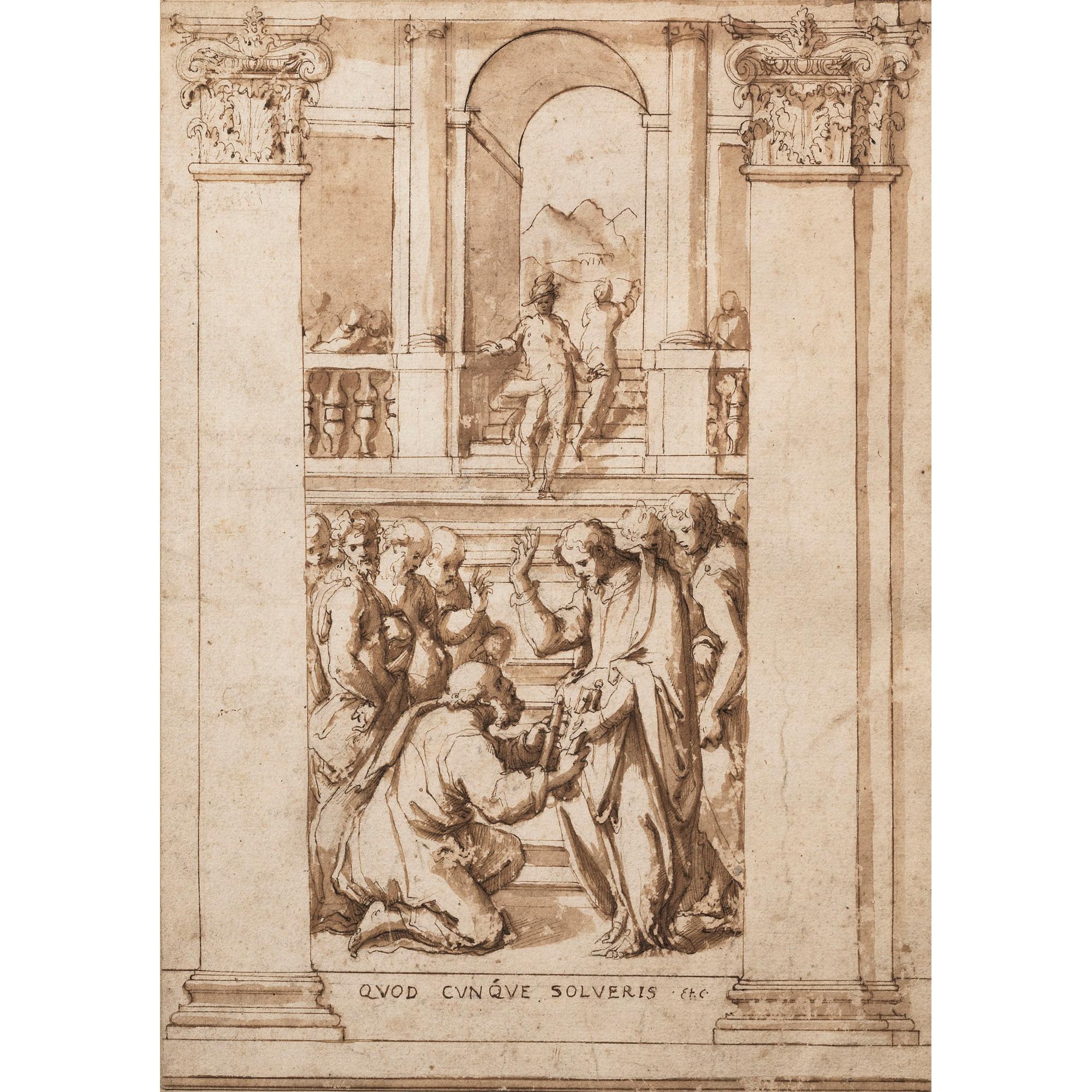 Giorgio Vasari - Le Christ Donnant Les Clés À Saint Pierre  