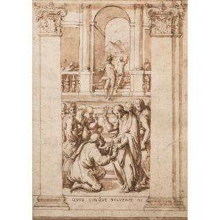 Giorgio Vasari - Le Christ Donnant Les Clés À Saint Pierre  