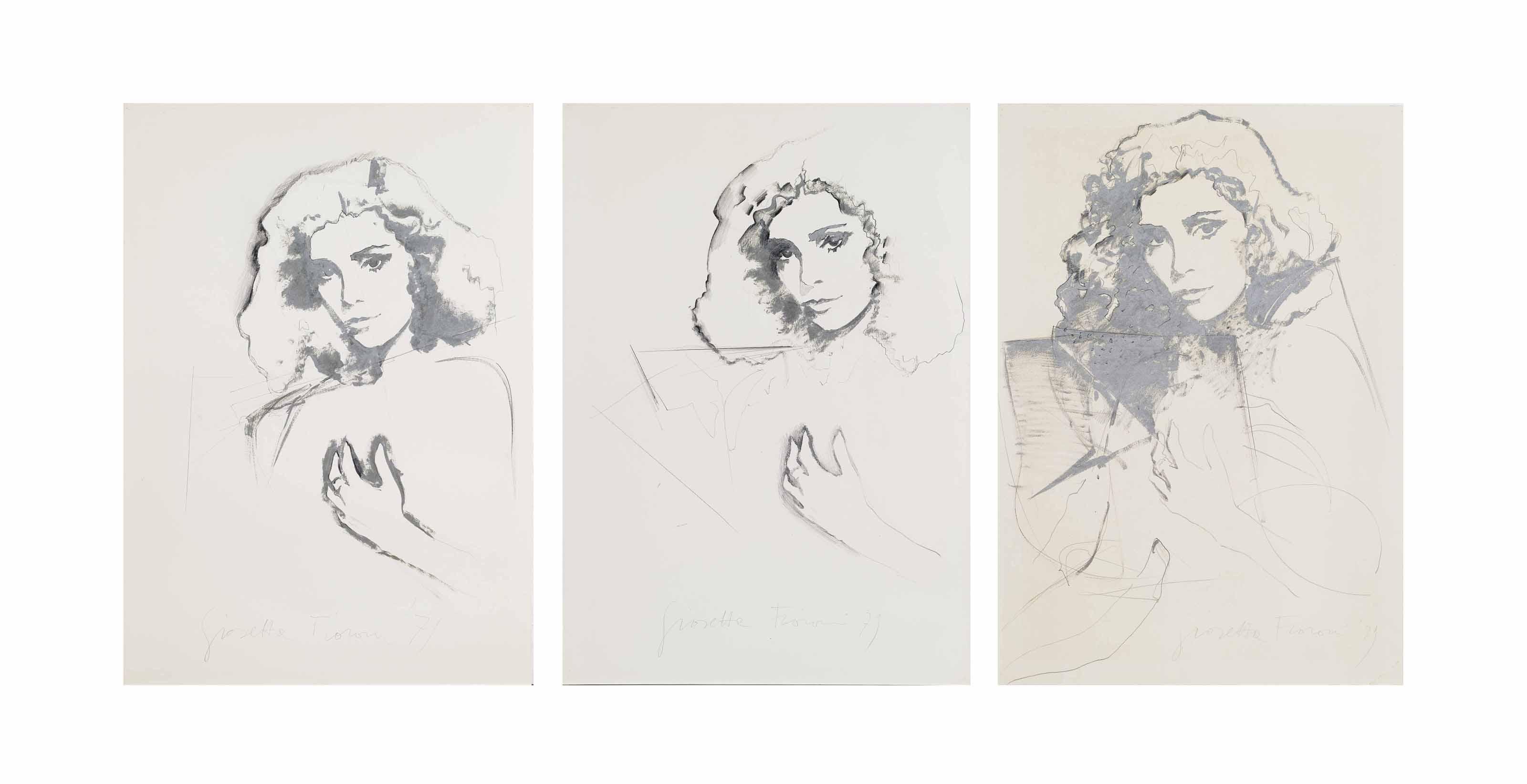 Giosetta Fioroni - Senza Titolo (Trittico)