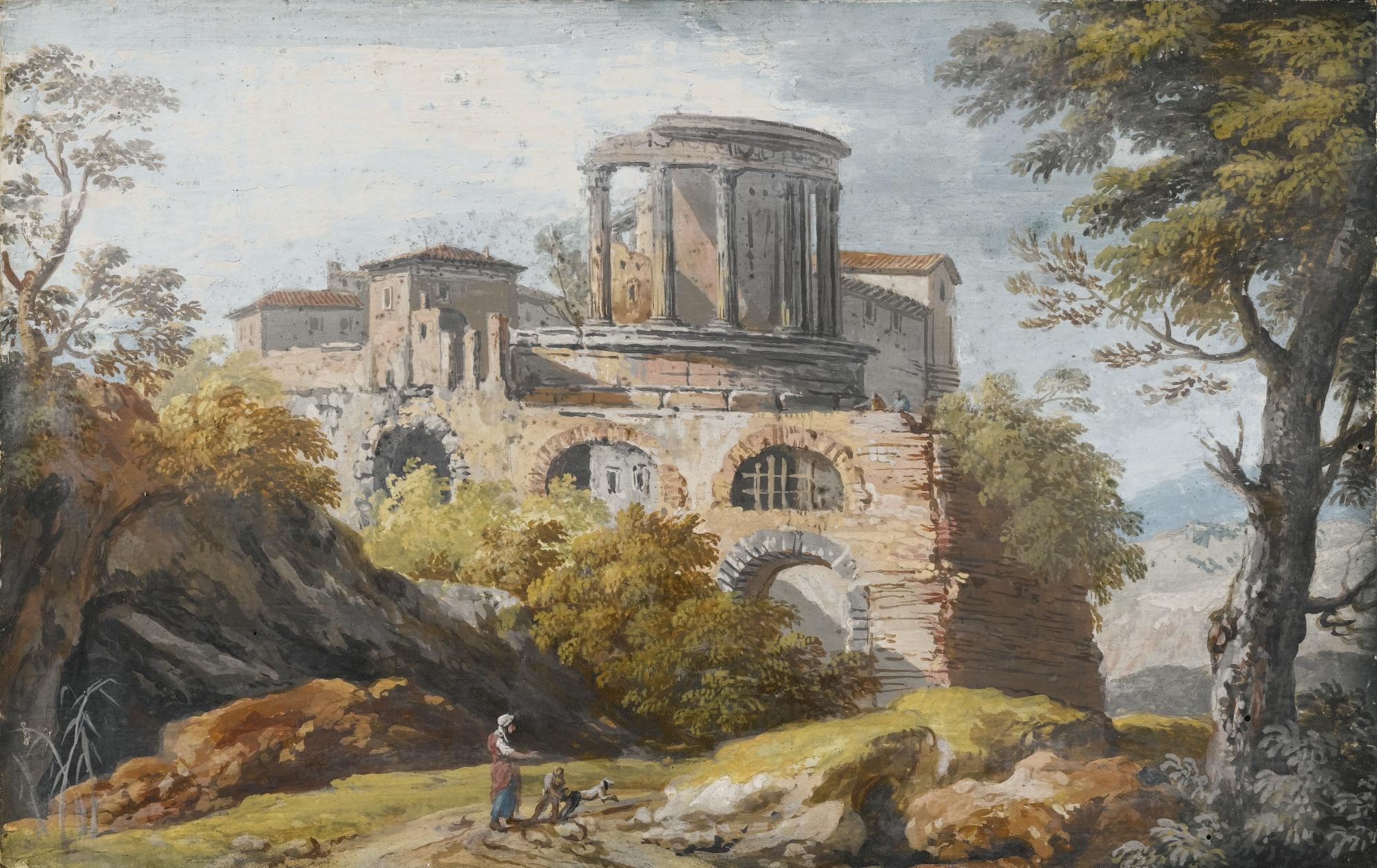 Giovan Battista Busiri - The Temple Of Vesta At Tivoli