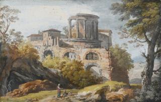 Giovan Battista Busiri - The Temple Of Vesta At Tivoli
