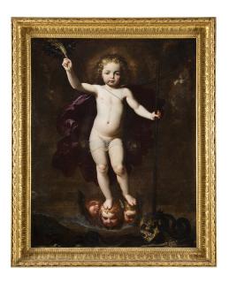 Giovan Bernardino Azzolino - The Child Jesus as the Redeemer and Salvator Mundi