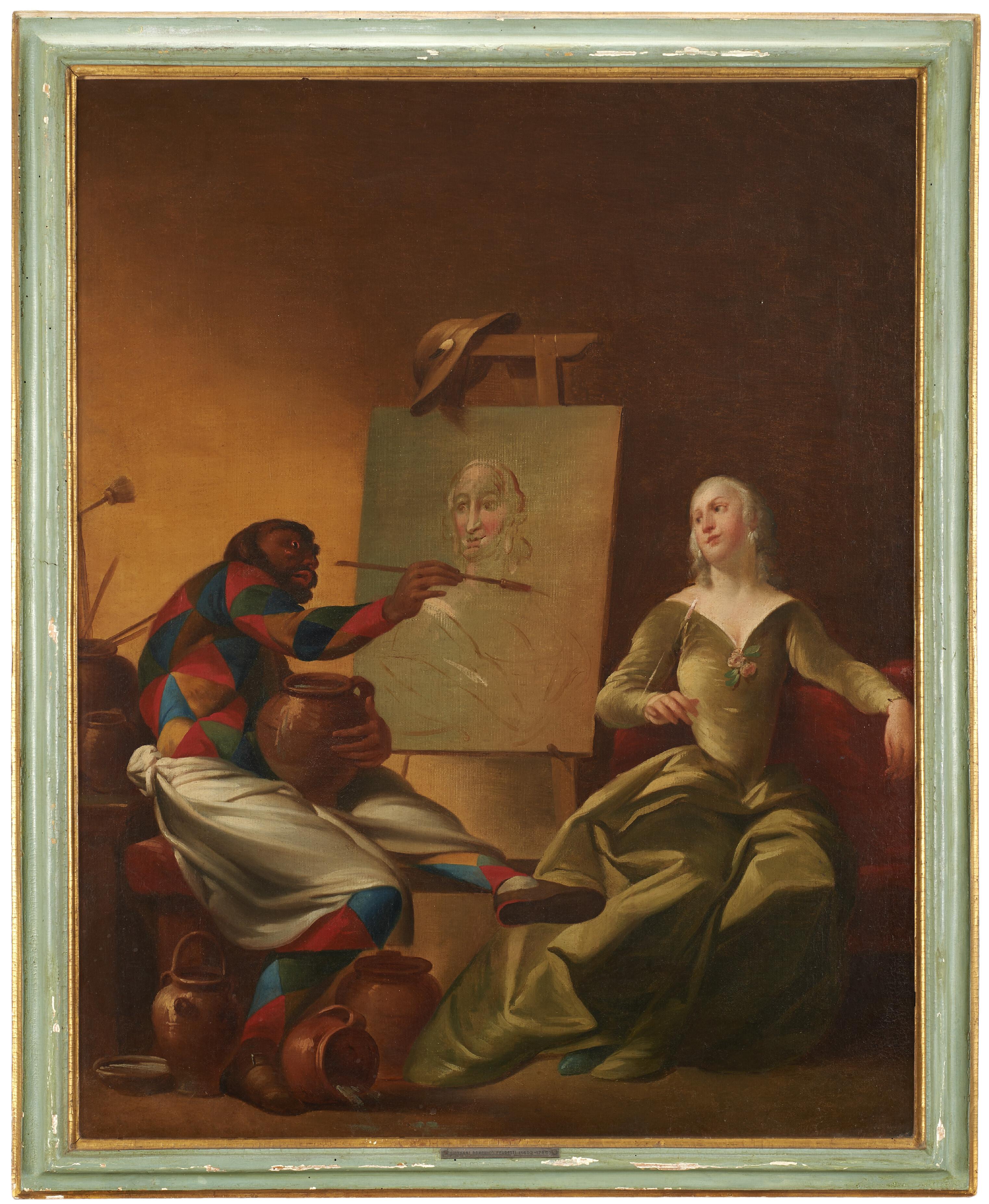 Giovan Domenico Ferretti - Harlequin painter, 1760 circa