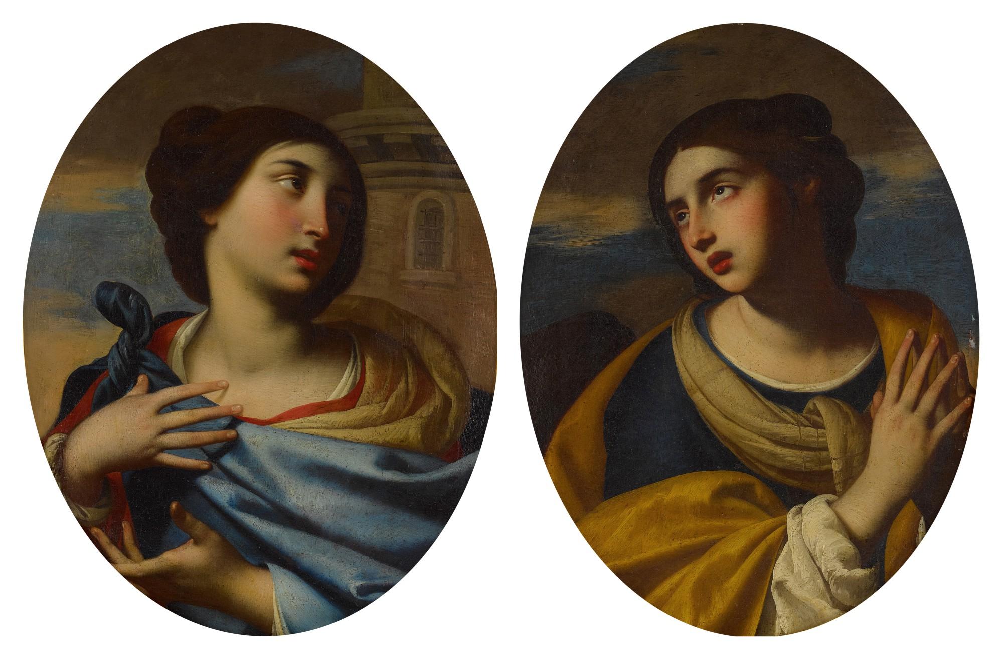 Giovan Francesco de Rosa - Saints Barbara and Agnes