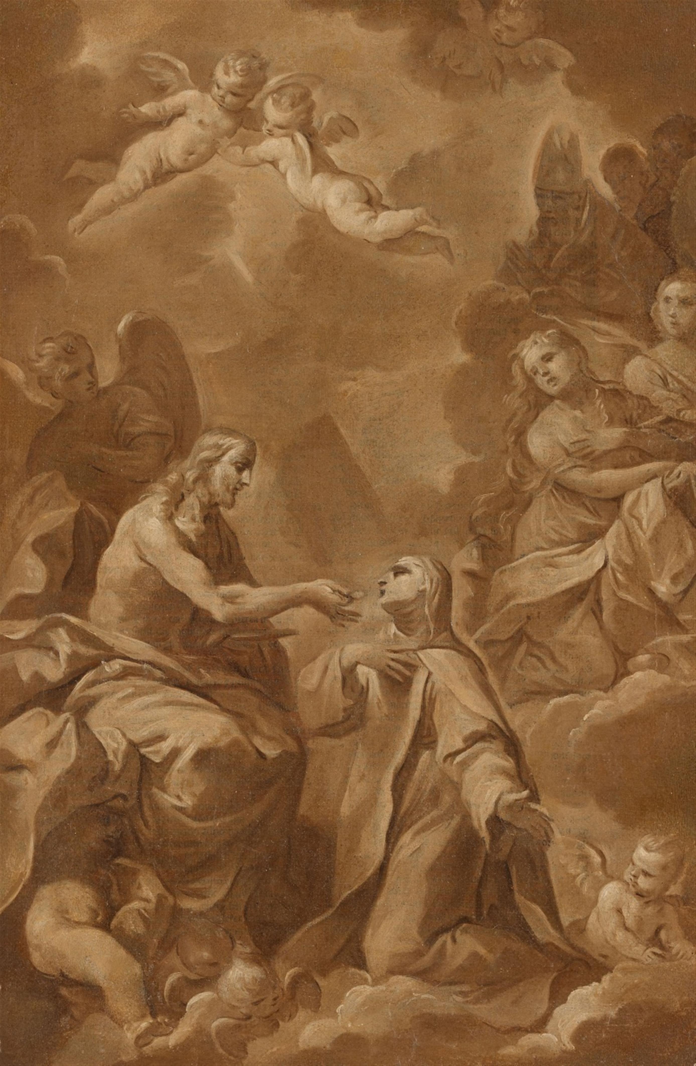 Giovan Gioseffo Dal Sole - Christus spendet der hl. Theresa die Kommunion
