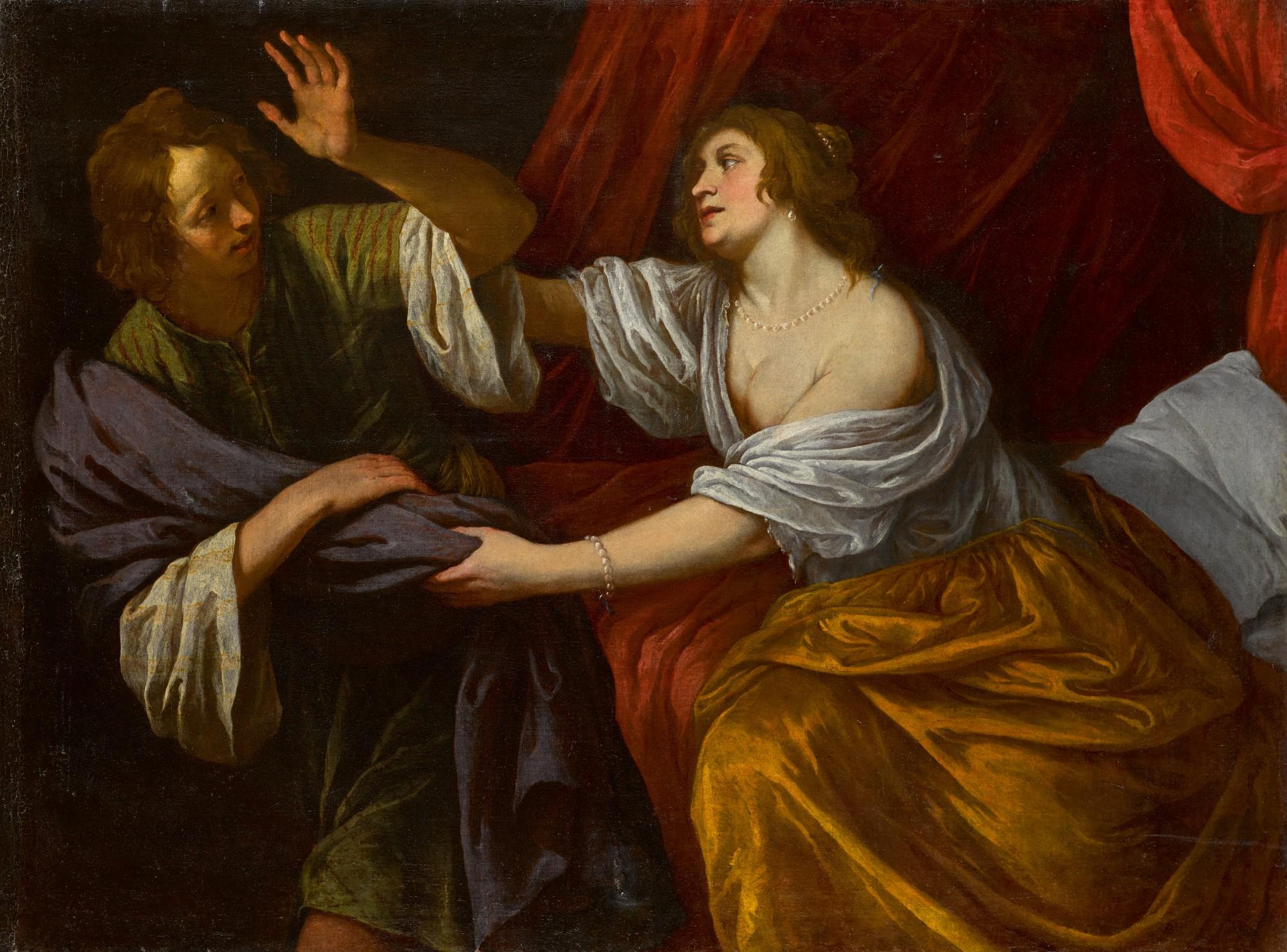 Giovanni Andrea De Ferrari - Joseph And Potiphar\'S Wife