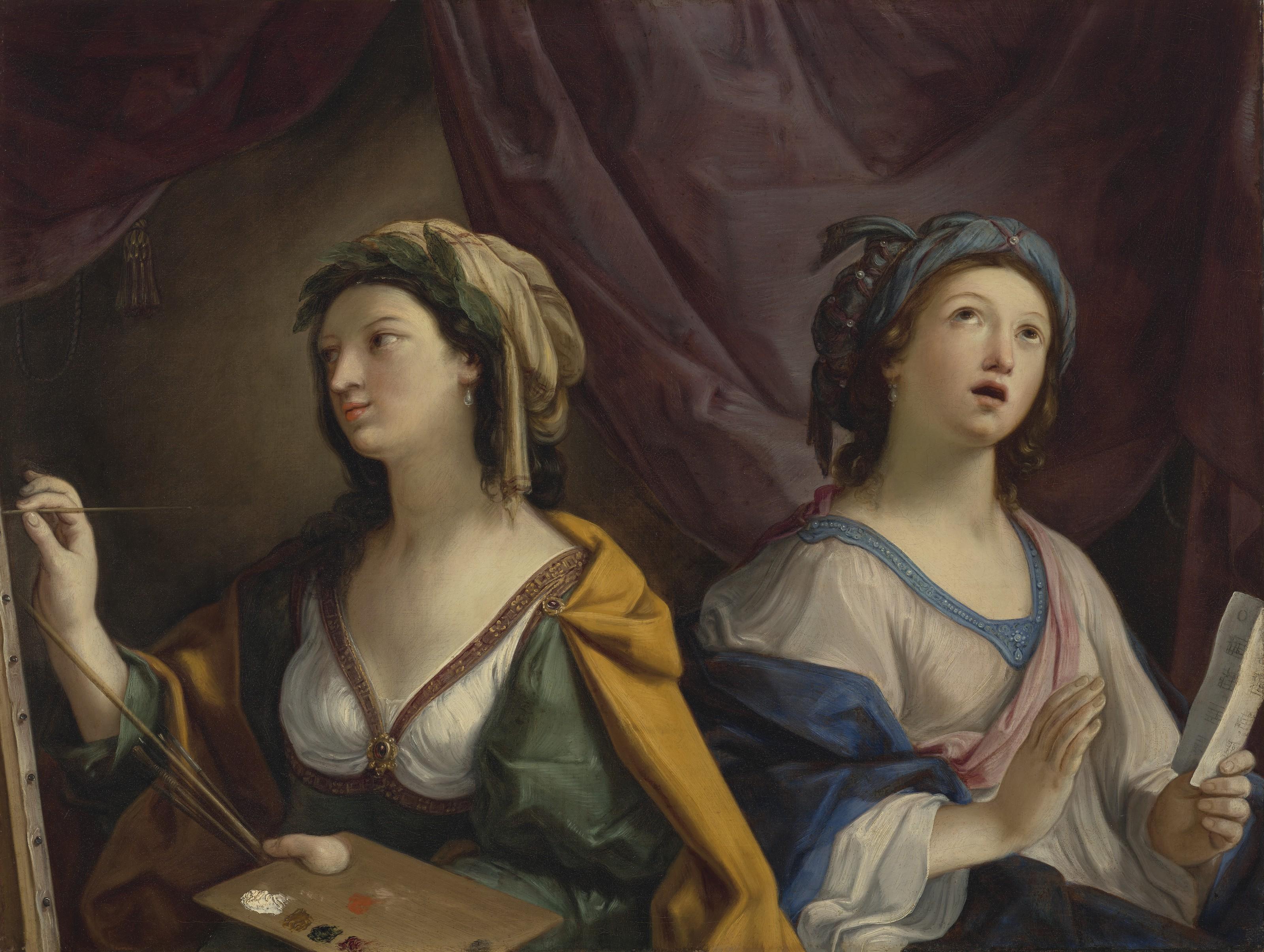 Giovanni Andrea Sirani - Allegory of Painting and Music