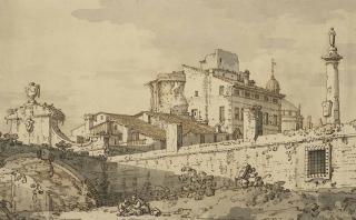 Giovanni Antonio Canal, Called Il Canaletto - An architectural capriccio