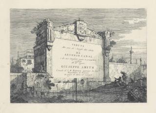 Giovanni Antonio Canal, il Canaletto - Title Page, From: Vedute – Altre Prese Da I Luoghi Altre Ideate (De Vesme, Bromberg 1)