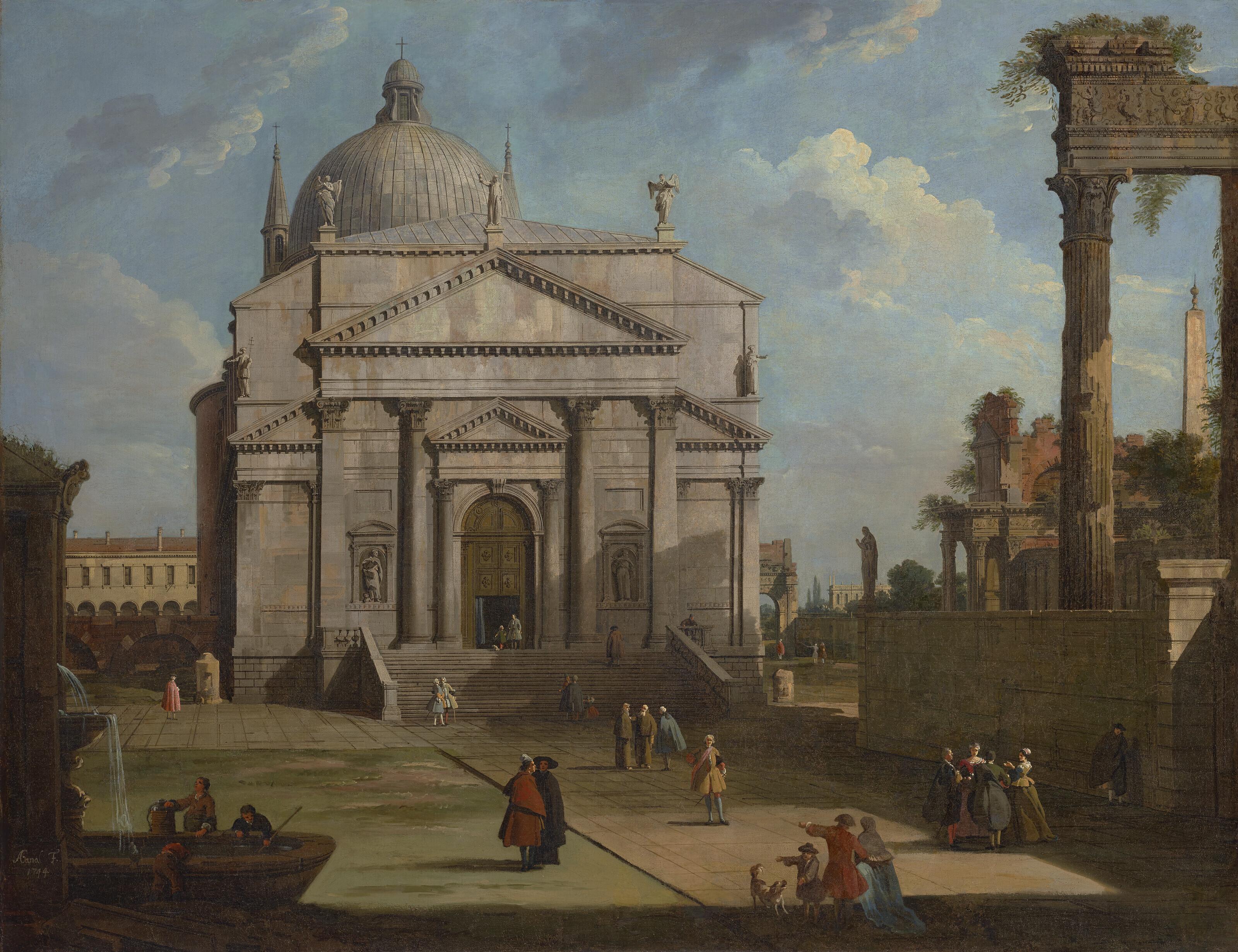 Giovanni Antonio Canal - A Capriccio With The Church Of The Redentore