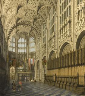 Giovanni Antonio Canal - An Interior View Of The Henry Vii Chapel, Westminster Abbey