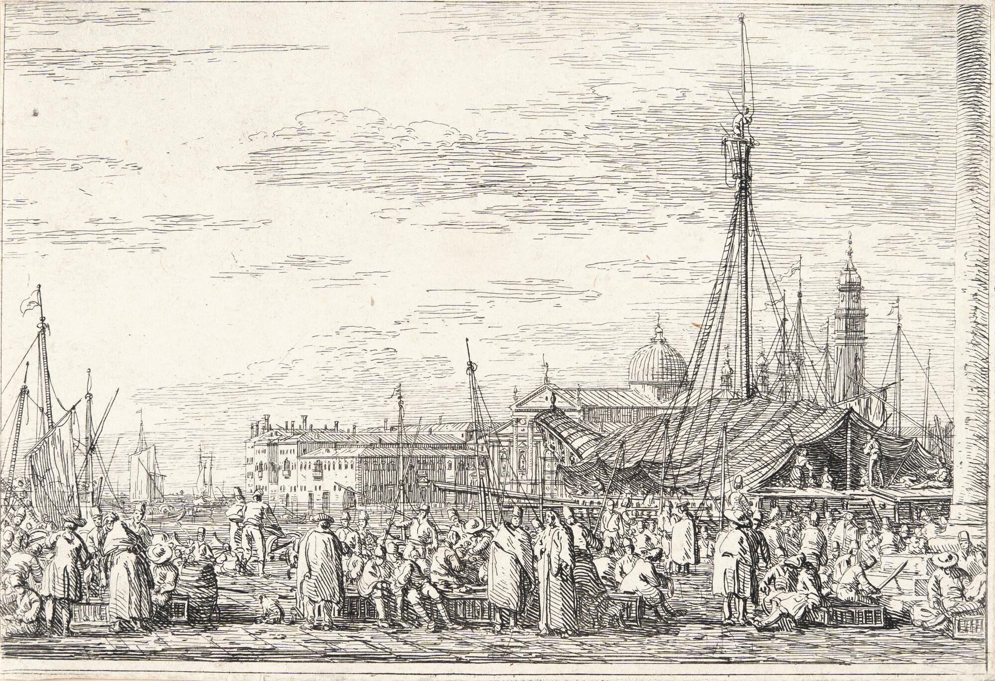 Giovanni Antonio Canal - Il Mercato sul Molo
