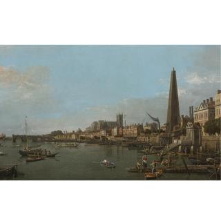 Giovanni Antonio Canal - London, A View Of The Thames, Looking Towards Westminster From Near The York Water Gate
