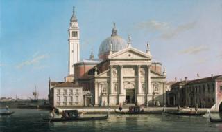 Giovanni Antonio Canal - The Church of S. Giorgio Maggiore, Venice, with sandalos and gondolas
