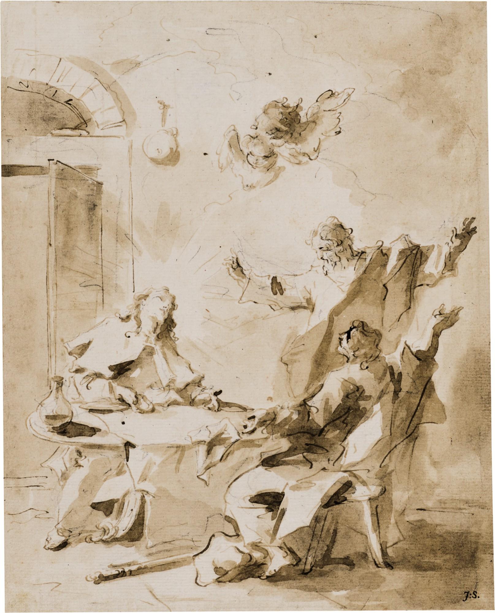 Giovanni Antonio Guardi - The Supper at Emmaus