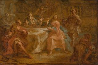 Giovanni Antonio Pellegrini - Abendmahl in Emmaus
