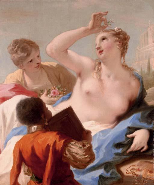 Giovanni Antonio Pellegrini - Bathsheba at her toilet