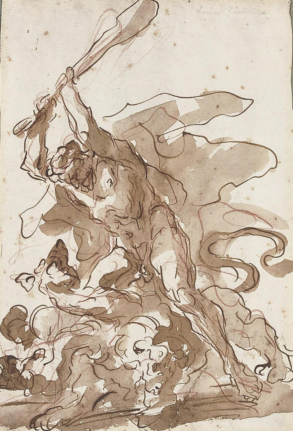 Giovanni Antonio Pellegrini - Hercules and the Hydra