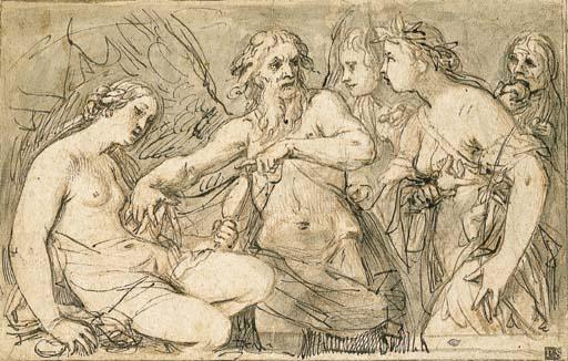Giovanni Baglione - Time Revealing Truth To Peace, With Envy And Discord Looking On