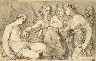 Giovanni Baglione - Time Revealing Truth To Peace, With Envy And Discord Looking On