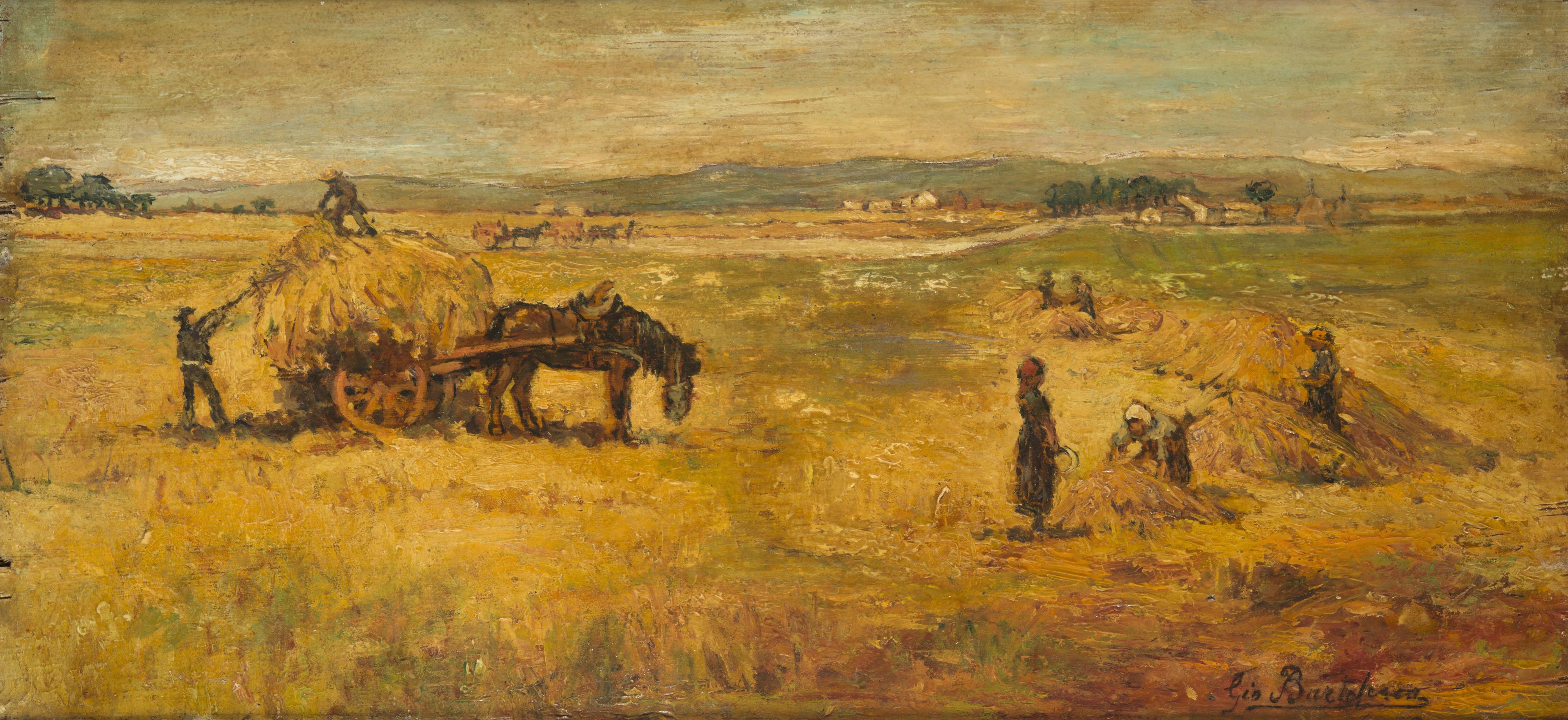 Giovanni Bartolena - Mietitura nella campagna livornese