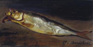 Giovanni Bartolena - Still life of a fish