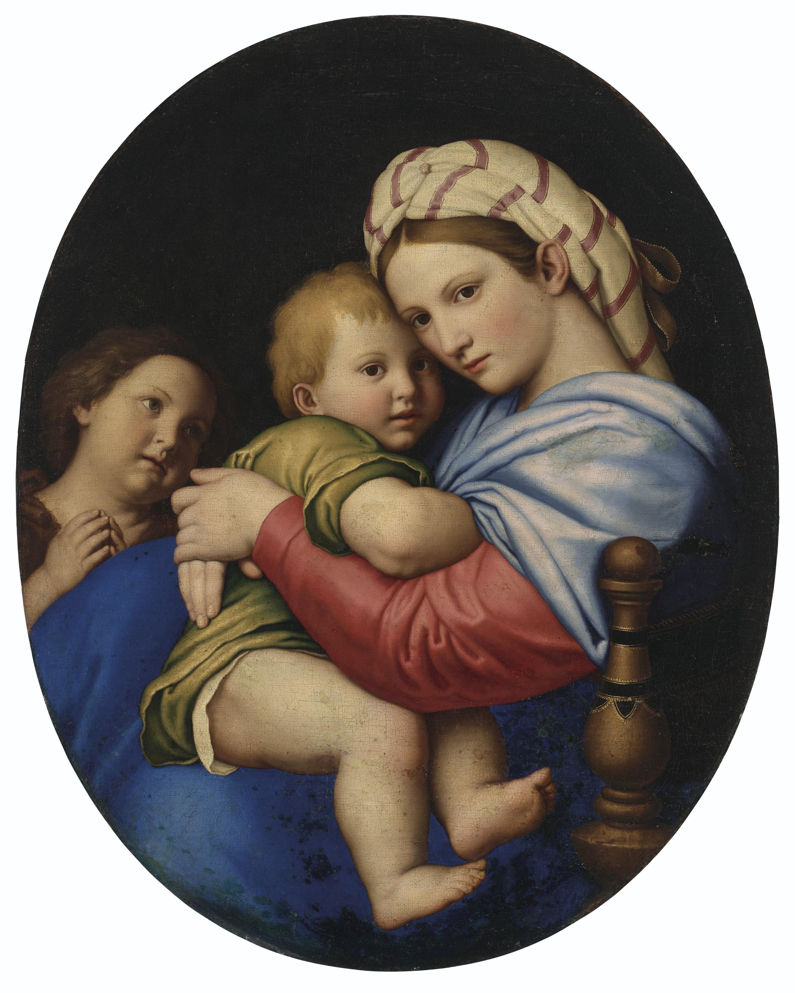 Giovanni Batista Salvi - The Madonna and Child with the Infant Saint John the Baptist