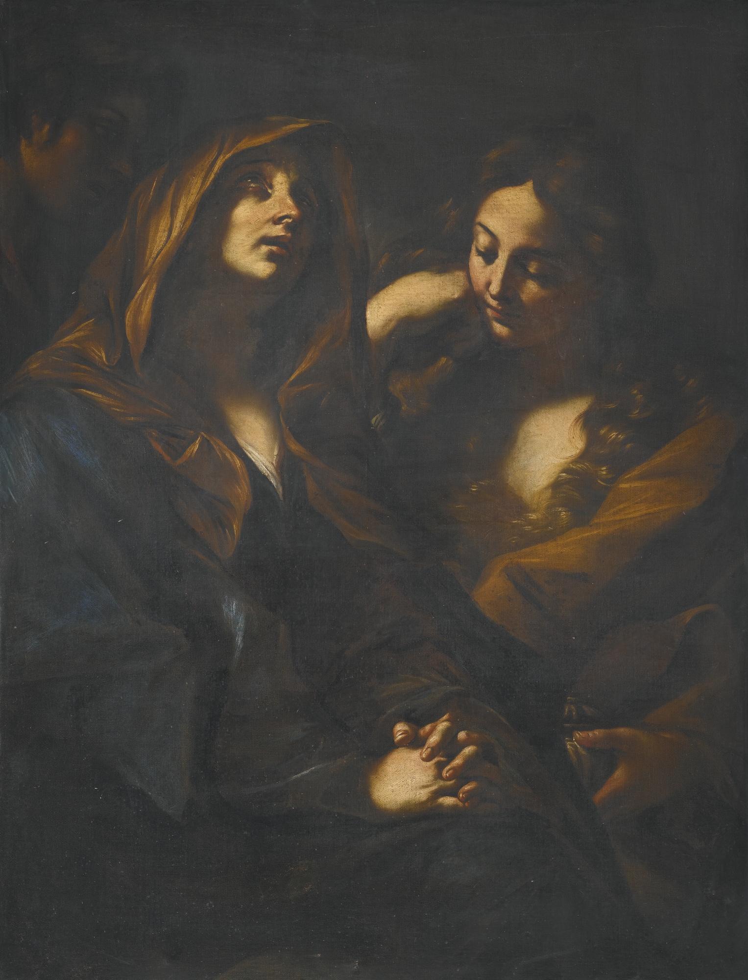 Giovanni Battista Beinaschi - The Two Maries With Saint John The Evangelist