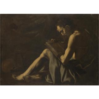 Giovanni Battista Caracciolo - A Hermit Saint In The Wilderness, Probably Saint Jerome