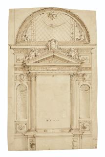 Giovanni Battista Castello, Il Bergamasco - Design for an altar