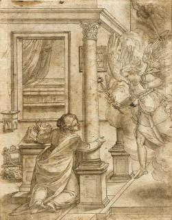 Giovanni Battista Castello - The Annunciation; and The Death of the Virgin