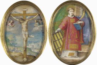 Giovanni Battista Castello - The Crucifixion; and Saint Lawrence