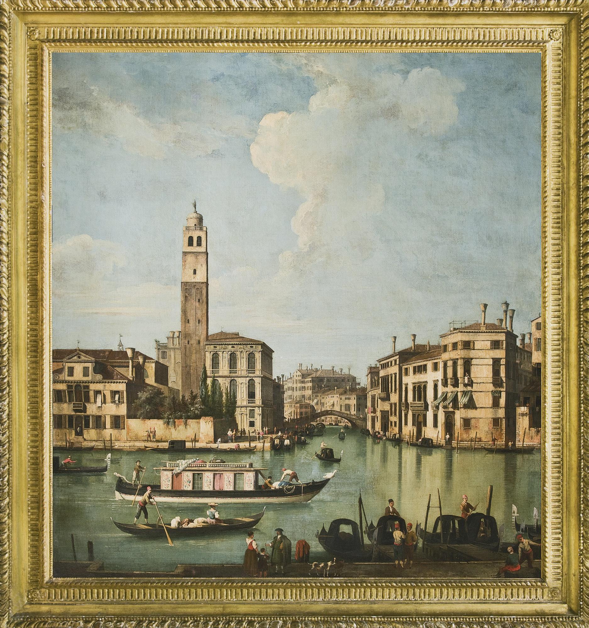 Giovanni Battista Cimaroli - A View Of The Canal Grande With San Geremia, Palazzo Labia And The Entrance To The Cannareggio