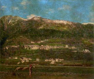 Giovanni Battista Ciolina - Passaggio del treno a Toceno