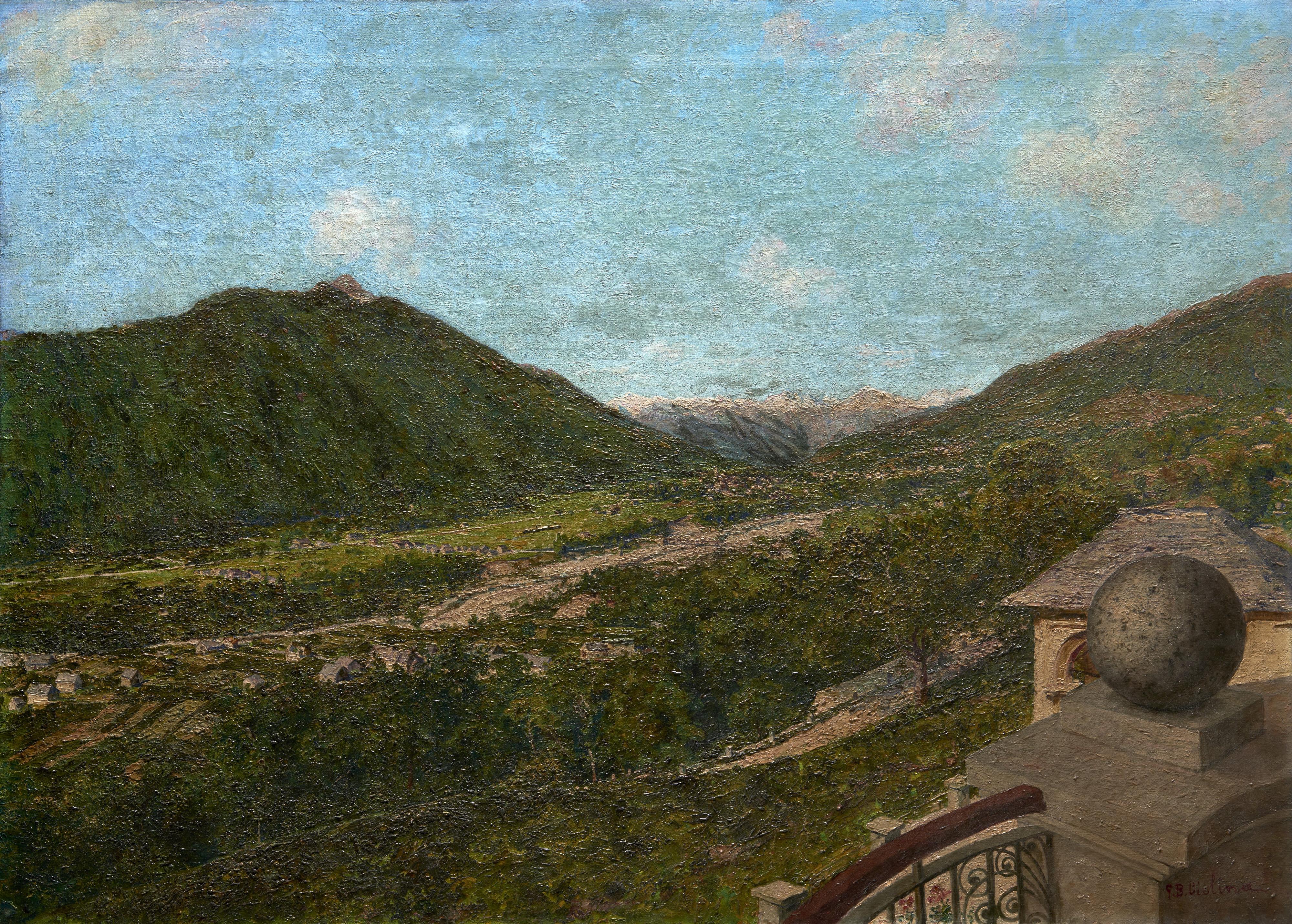 Giovanni Battista Ciolina - Veduta della Val Vigezzo da Villa Argentina-Caraveggia (Domodossola)