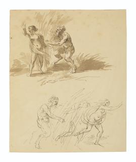 Giovanni Battista Cipriani, R.A. - Two studies of Pan and Syrinx