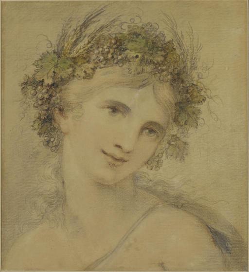 Giovanni Battista Cipriani - Euphrosyne portant une couronne de fleurs