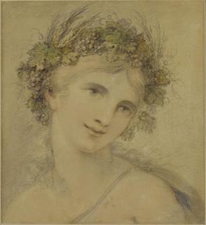 Giovanni Battista Cipriani - Euphrosyne portant une couronne de fleurs