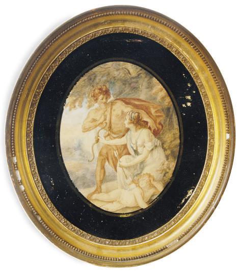 Giovanni Battista Cipriani - Venus and Adonis with Cupid