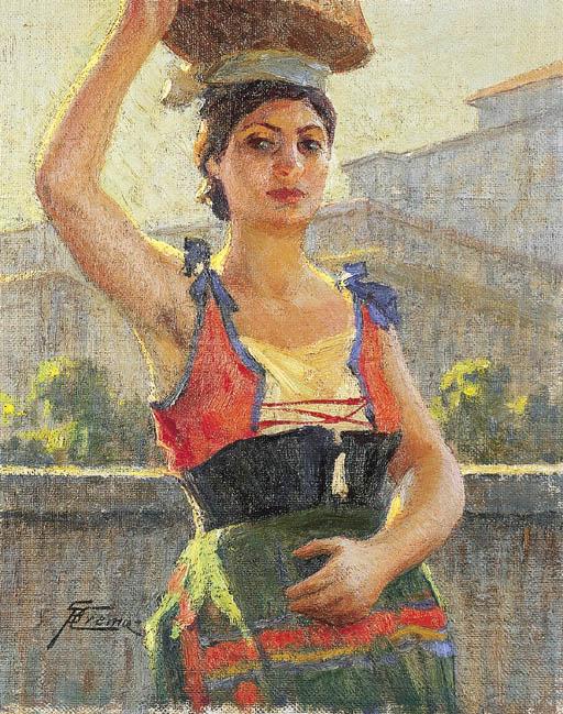 Giovanni Battista Crema - Popolana in costume