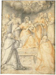 Giovanni Battista Di Jacopo Rosso - La Madonna del Rosario