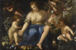 Giovanni Battista Discepoli - Allegory Of The Earth, With The Four Seasons