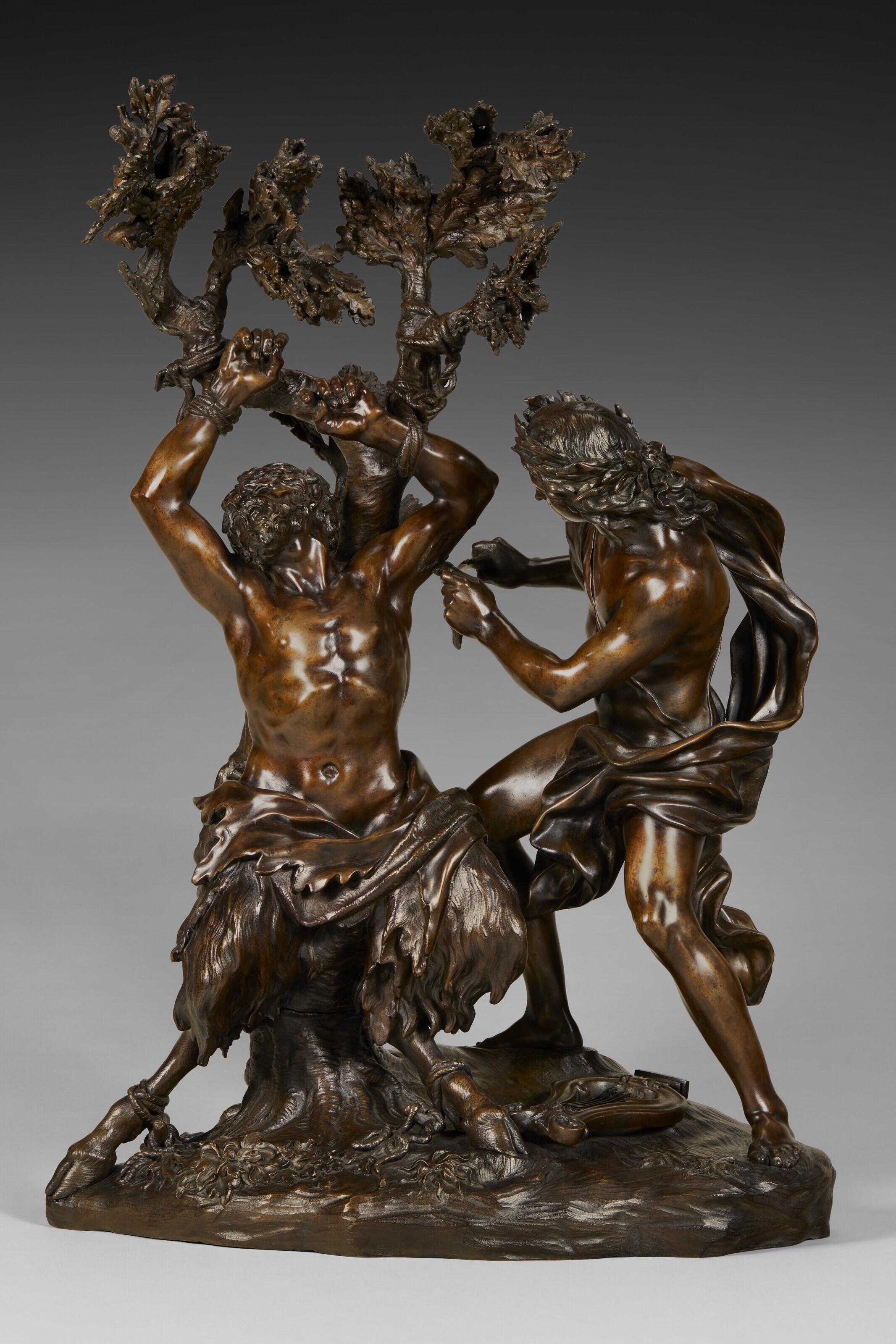 Giovanni Battista Foggini - A Bronze Group Of Apollo Flaying Marsyas